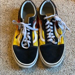 Flame Old School Vans